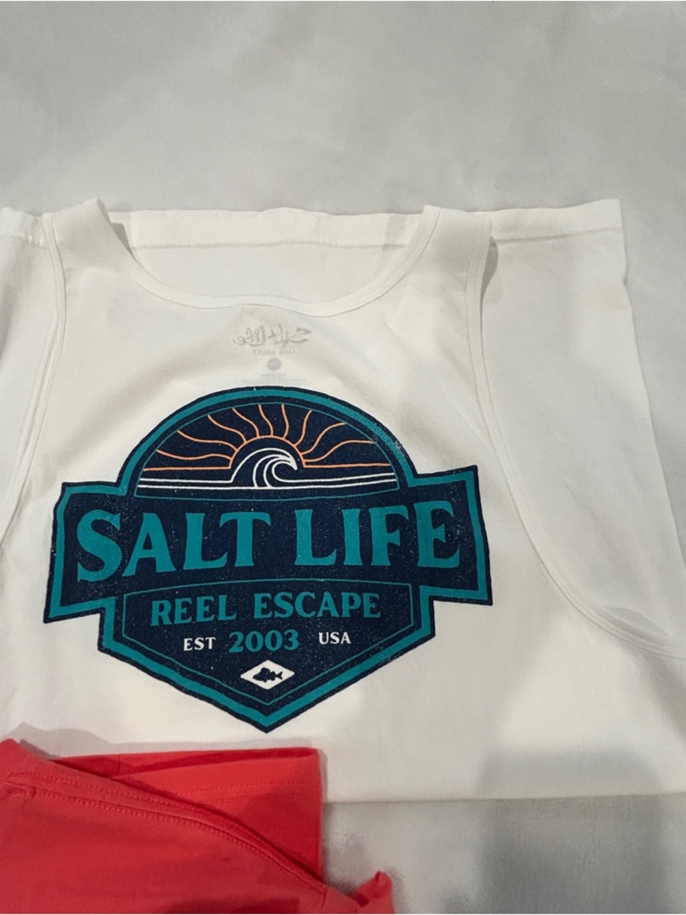 Salt Life Mens' Short Sleeve Pocket Tee and 2 Salt Life Tank tops all size large - Picture 8 of 8
